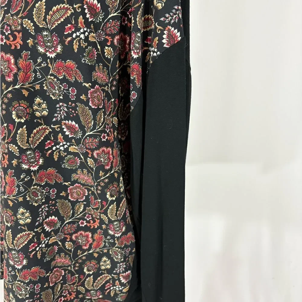C Wonder Paisley/Floral Long Sleeve Top
